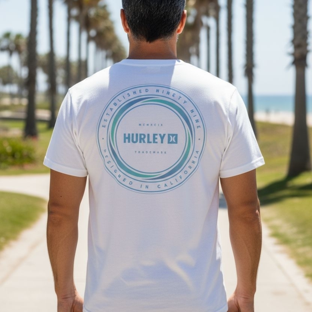 Hurley White Men's T-Shirt